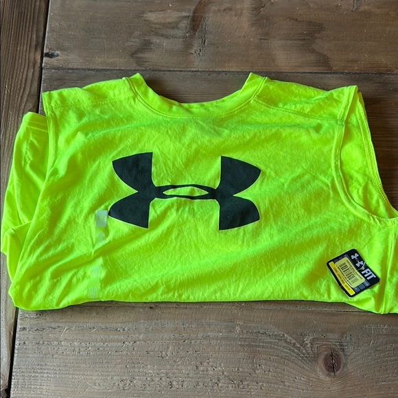 Under Armour Green and Black Athletic Tank Top - Picture 1 of 4